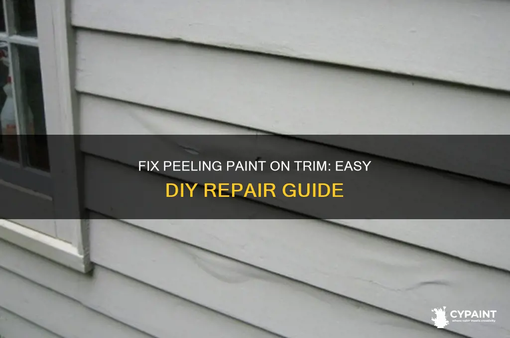 how to repair peeling paint on trim