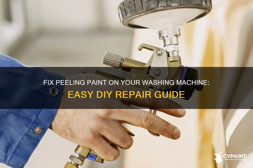 how to repair peeling paint on washing machine