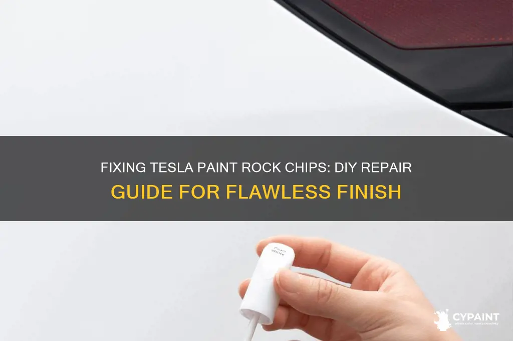 how to repair rock chip in tesla paint