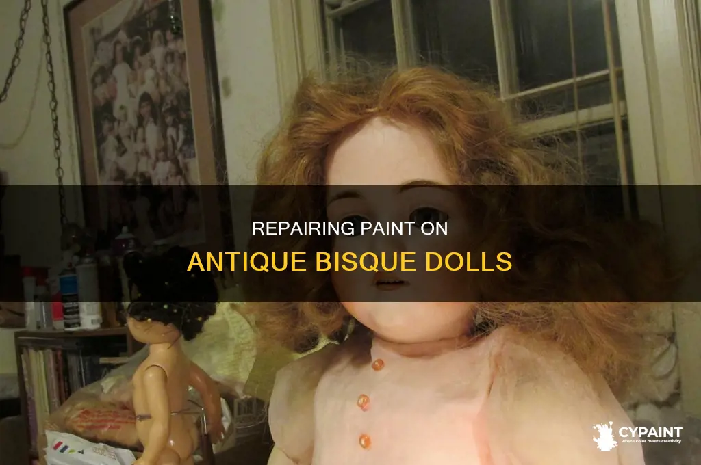 how to repair rubbed off paint antique bisque doll