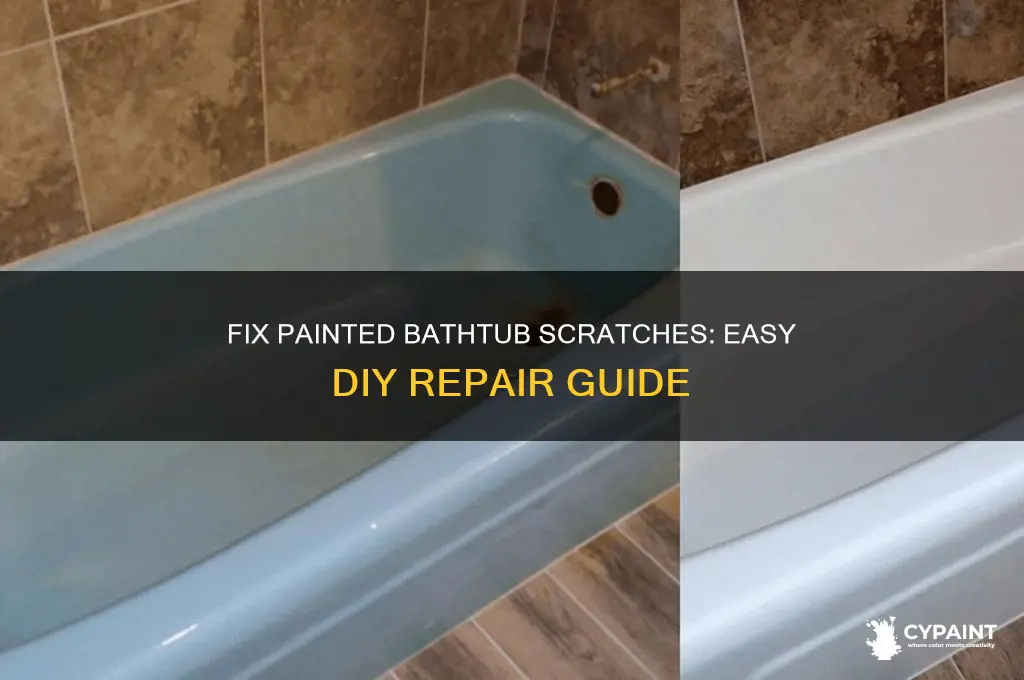 how to repair scratch in bathtub that