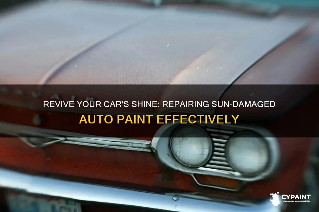 how to repair sun damaged auto paint