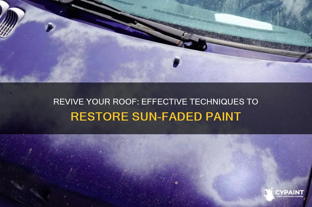 how to repair sun faded roof paint