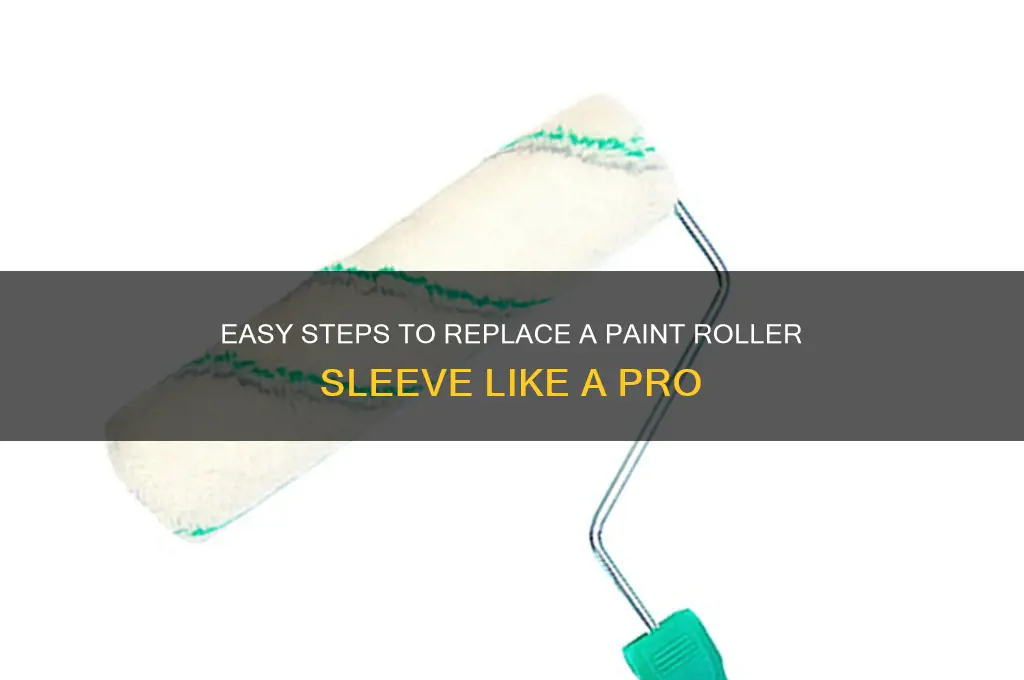how to replace a paint roller sleeve