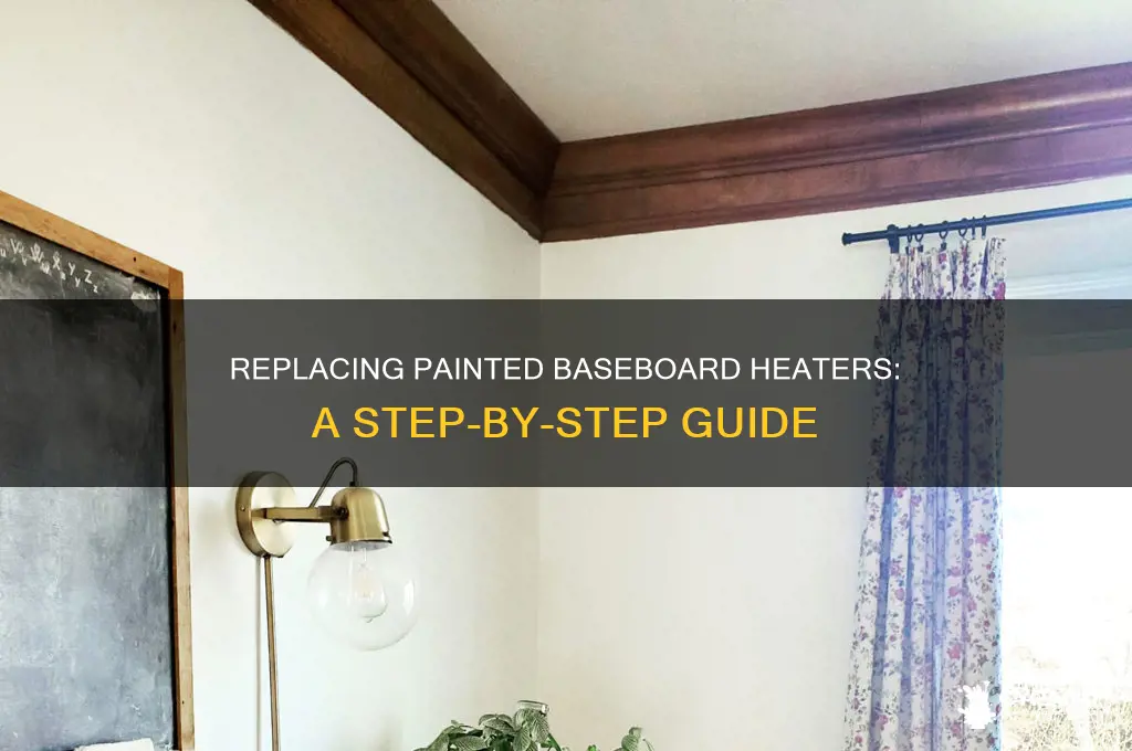 how to replace baseboard heater that has been painted