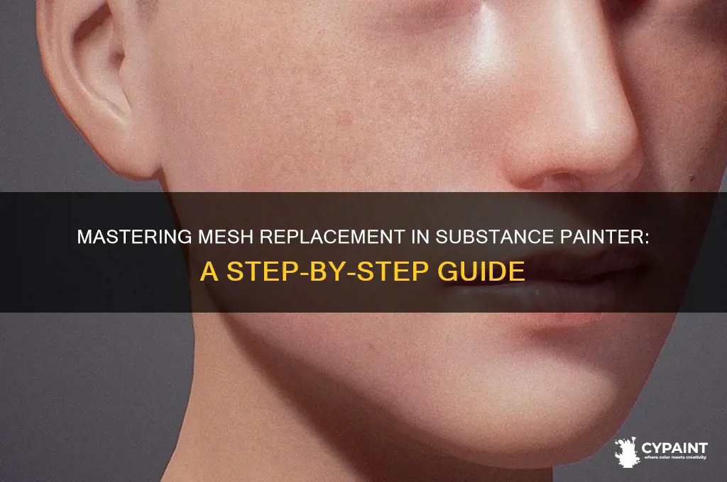 how to replace mesh in substance painter