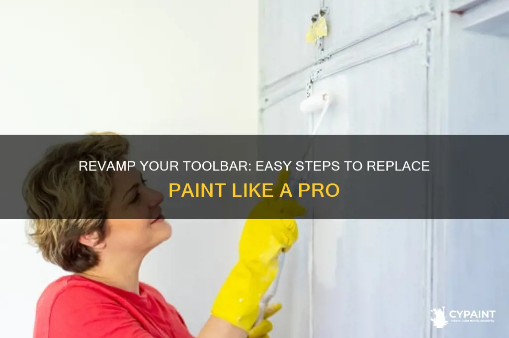 how to replace paint on my tool bar