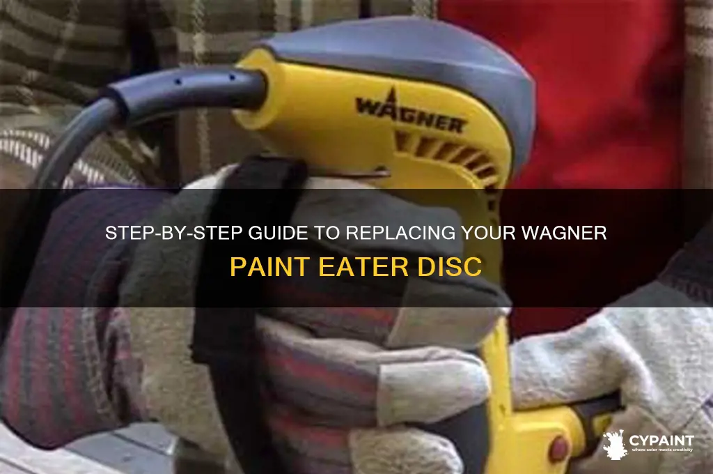 how to replace wagner paint eater disc