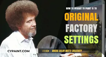 Reset TV Paint 11: Restore Factory Settings Effortlessly