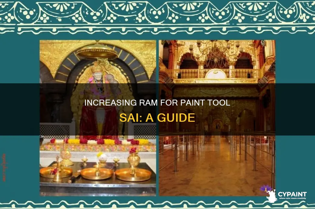 how to reserve more ram for paint tool sai