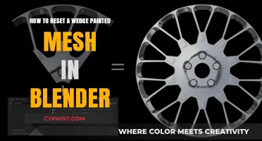 Resetting a Wedge Painted Mesh in Blender: A Quick Guide