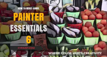 Resetting Corel Painter Essentials 6: A Step-by-Step Troubleshooting Guide