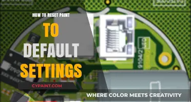 Resetting Paint: A Quick Guide to Default Settings