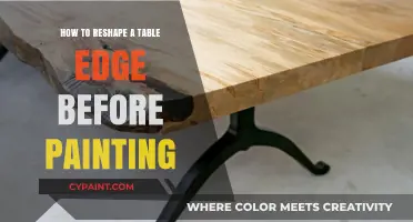 Reshaping Table Edges: A Pre-Painting Guide for Smooth Results