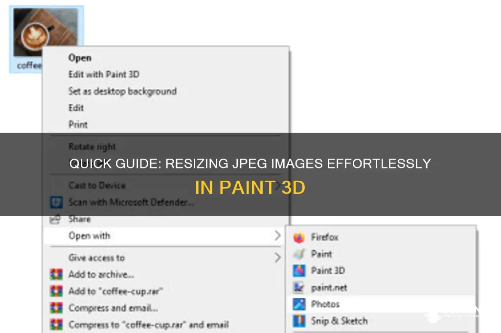 how to resize a jpeg in paint 3d