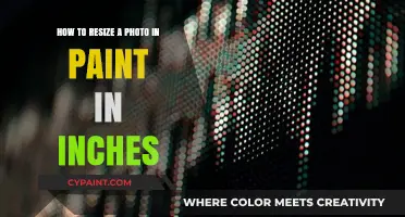 Resizing Photos in Paint: Inches and Dimensions
