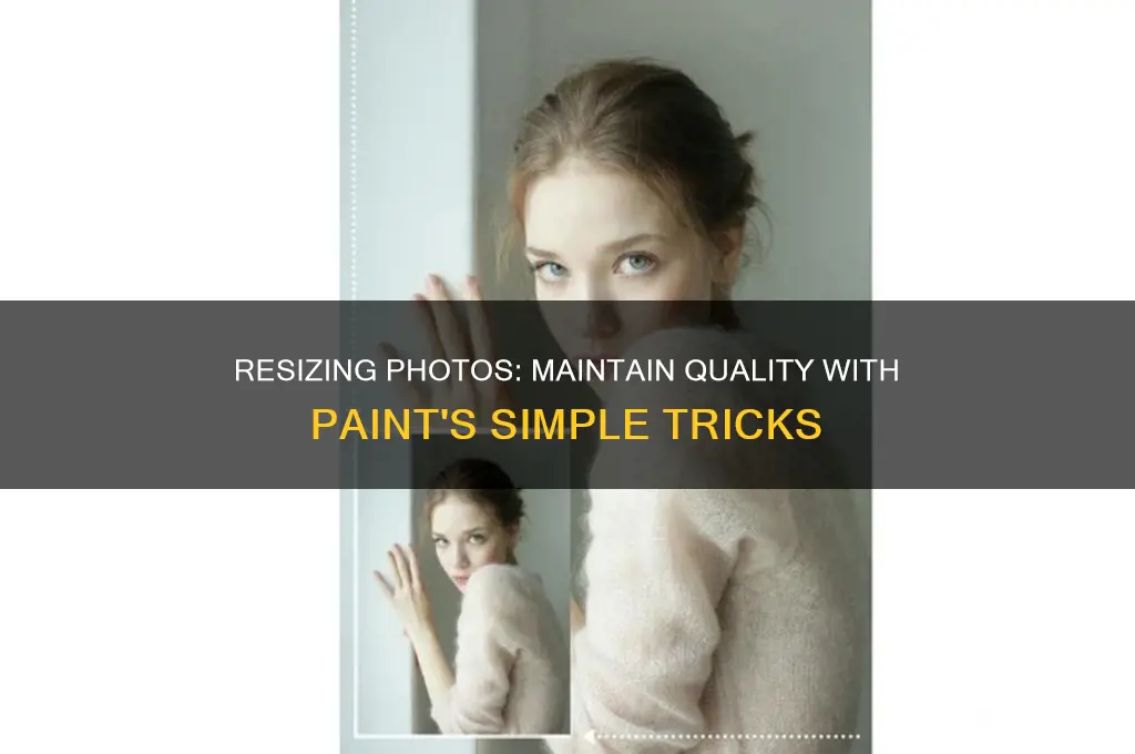 how to resize a photo without losing quality paint