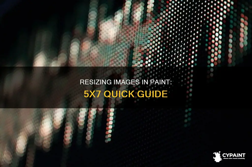 how to resize an image in paint to 5x7