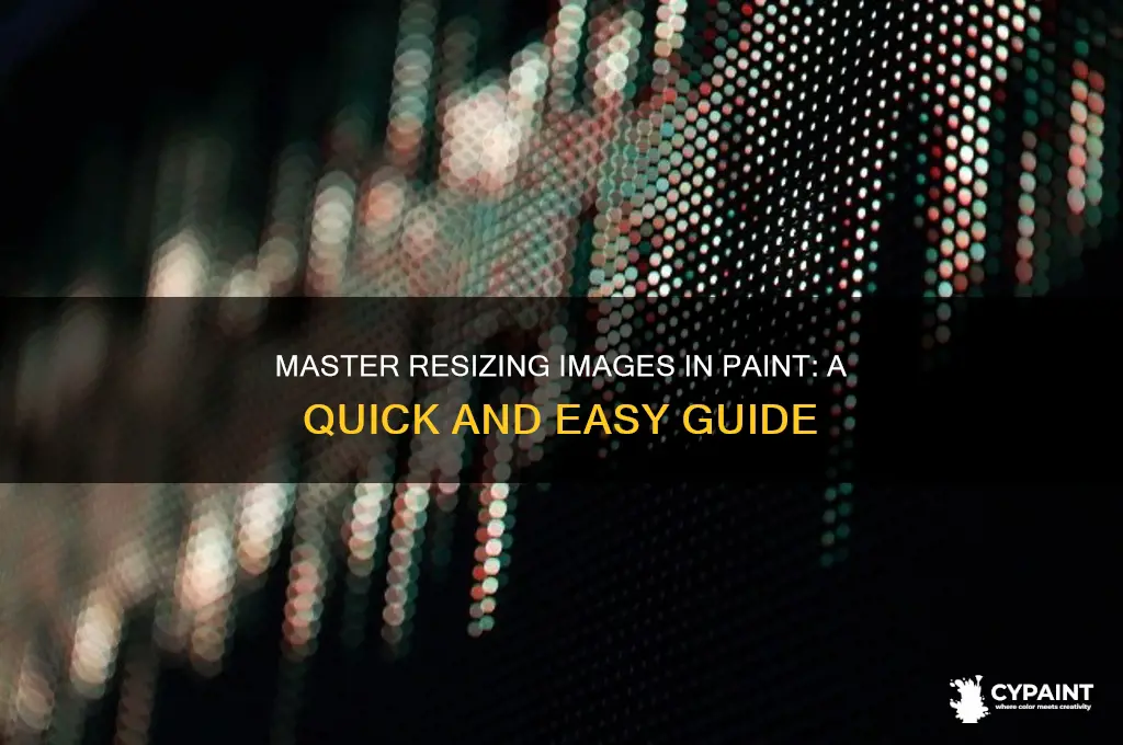 how to resize an image on paint