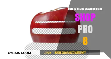 Adjusting Eraser Size in Paint Shop Pro 8: A Guide