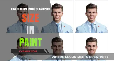 Resizing Passport Photos: Paint's Easy Steps