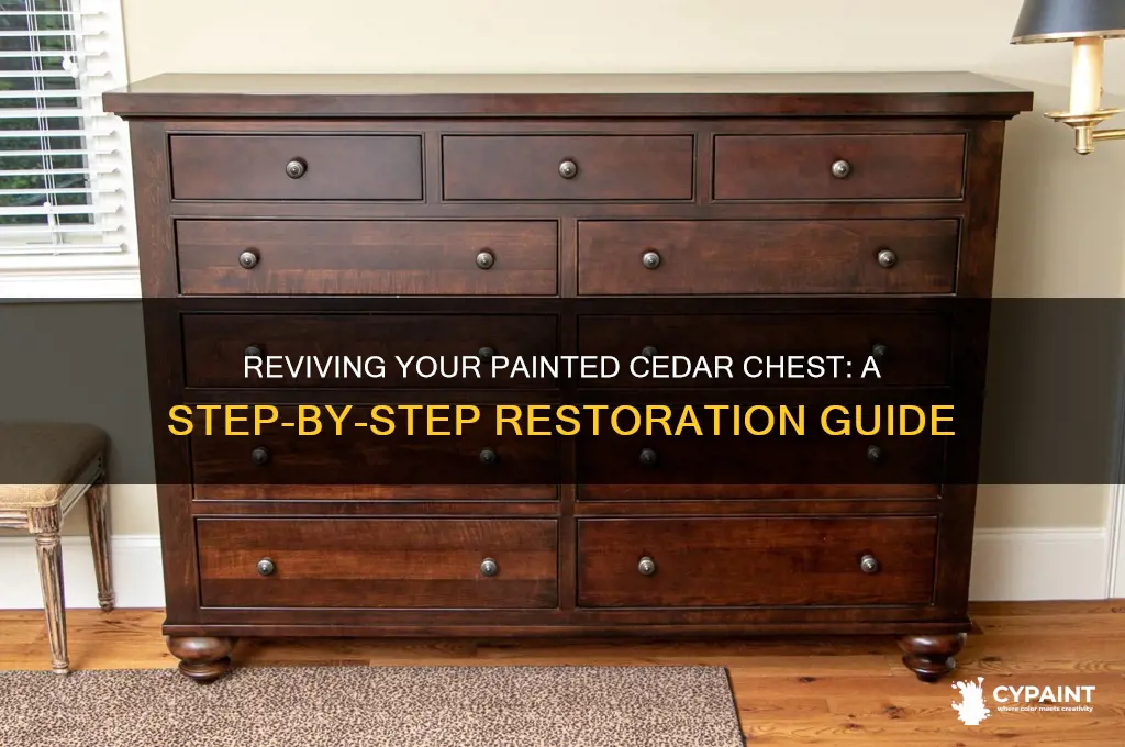 how to restore a cedar chest that has been painter