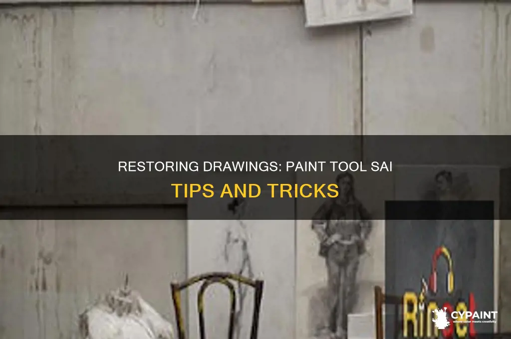 how to restore a drawing in paint tool sai