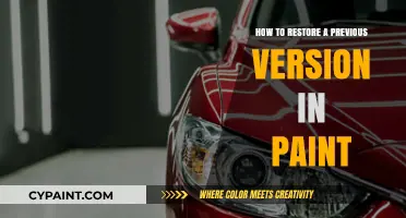 Restoring Previous Versions in Paint: A Step-by-Step Guide