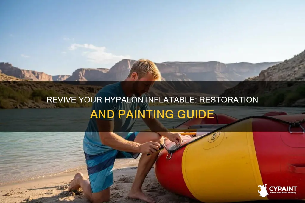 how to restore and paint a hypalon inflatable