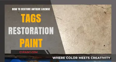 Restoring Antique License Tags: A Guide to Paint Restoration Techniques