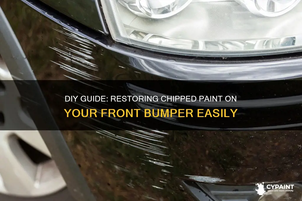 how to restore chipped paint front bumper