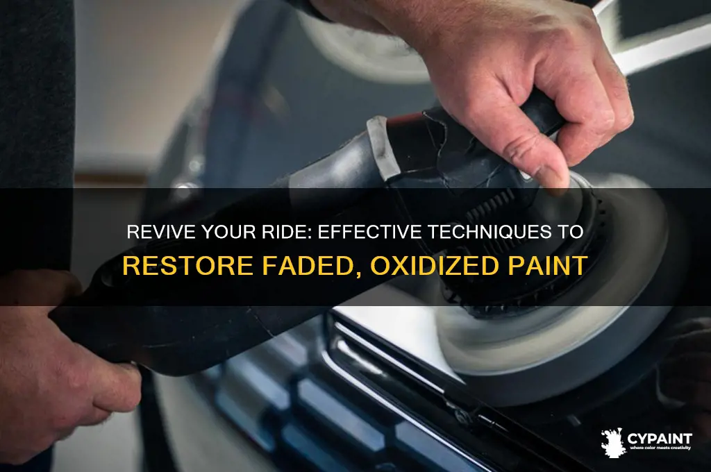 how to restore faded and oxidized paint