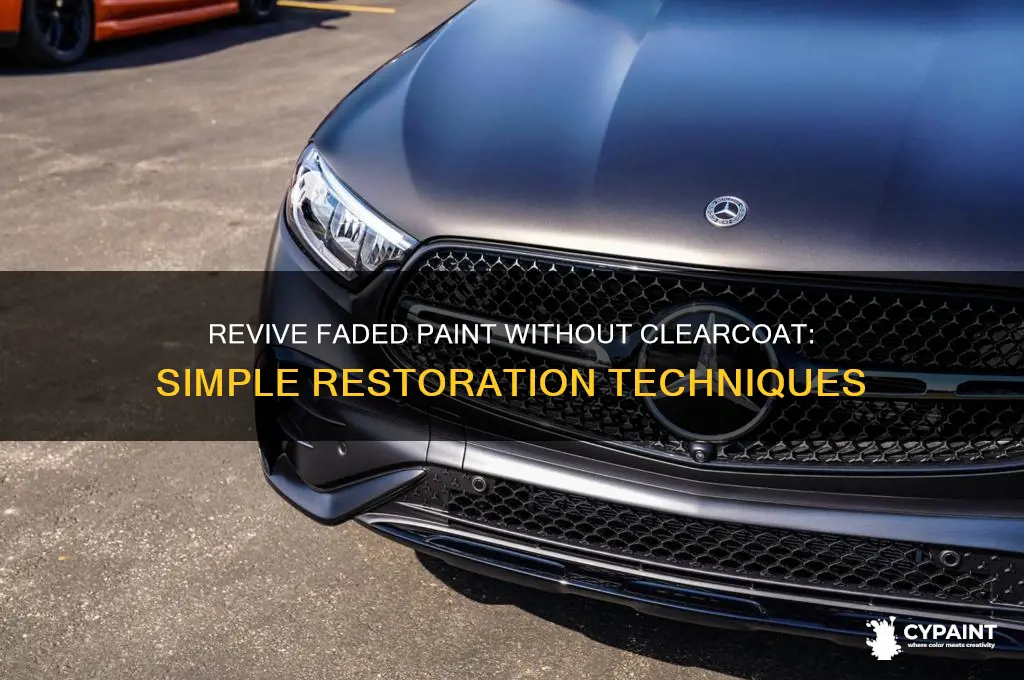 how to restore faded paint no clearcoat