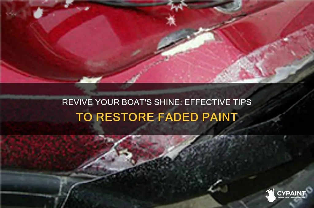 how to restore faded paint on a boat