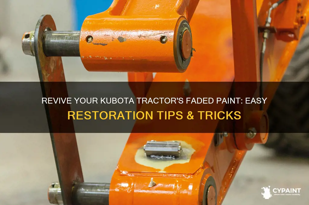how to restore faded paint on kubota tractor