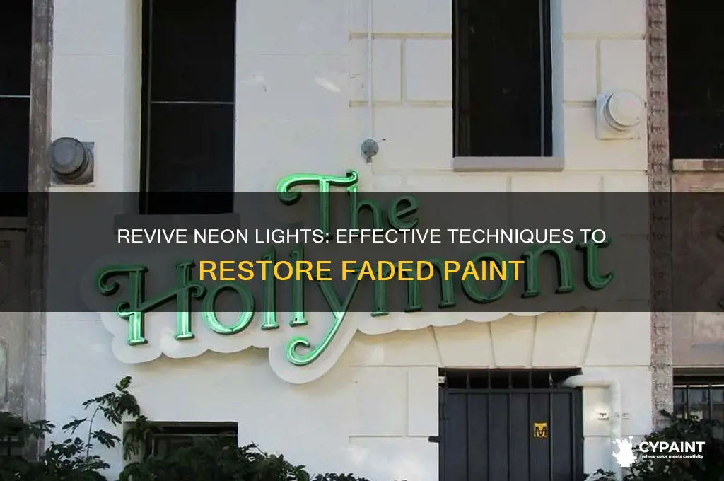 how to restore paint on neon lights