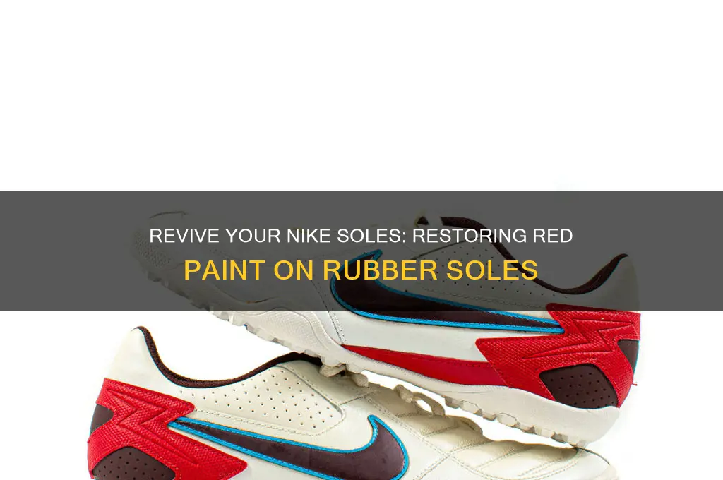 how to restore red paint nike rubber soles