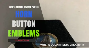 Restoring Reverse Painted Horn Button Emblems: A Step-by-Step Guide