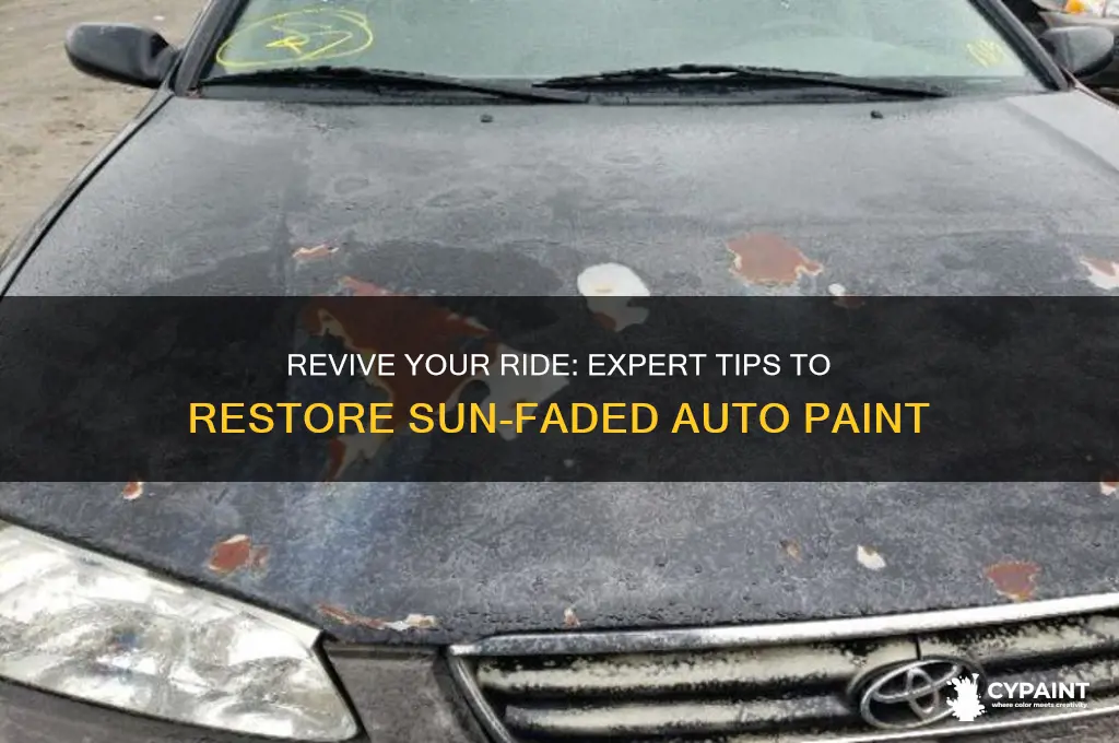 how to restore sun faded auto paint