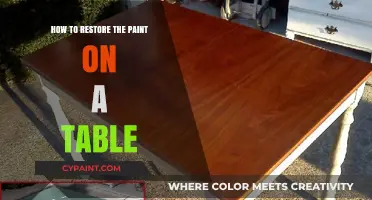 Revive Your Table: Easy Steps to Restore Its Paint Finish