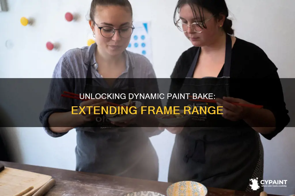 how to resume dytnamic paint bake for more frames