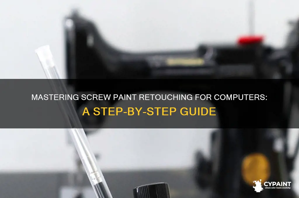 how to retouch paint on screws computers