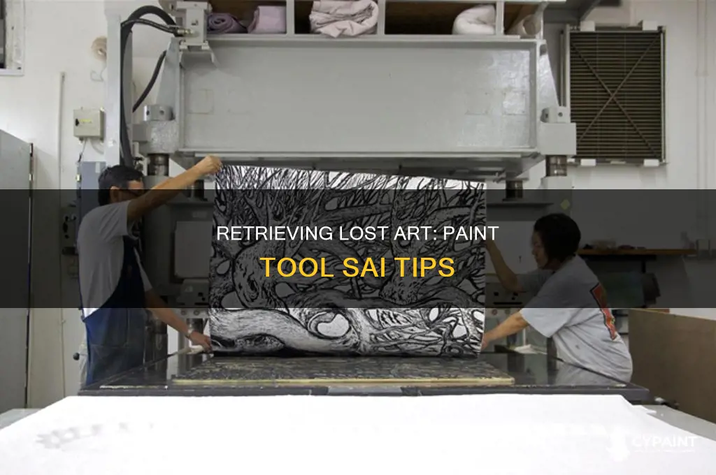 how to retrieve your drawing in paint tool sai