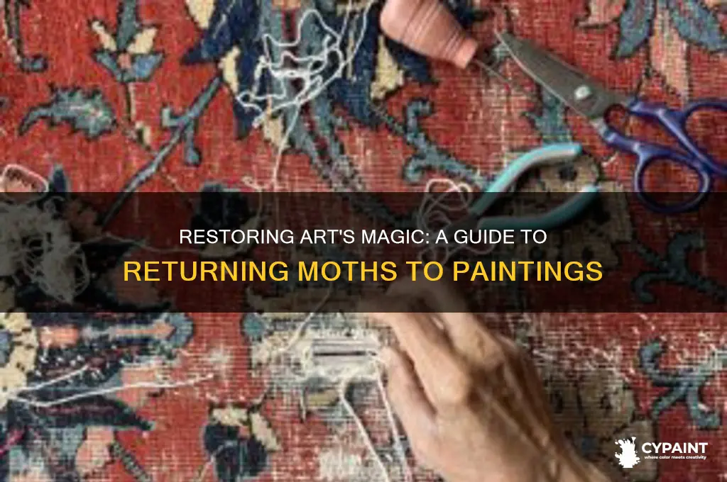 how to return the moth to the painting