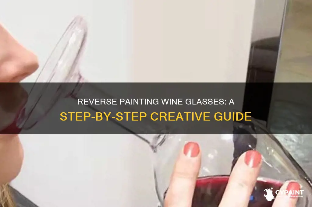 how to reverse paint on wine glasses
