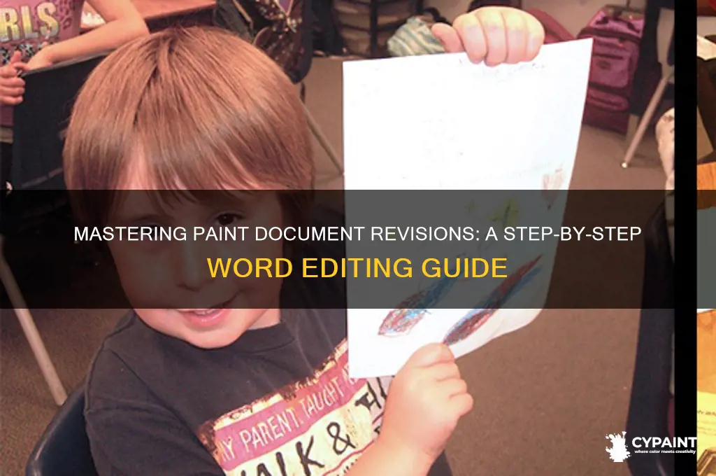 how to revise a paint doc in word