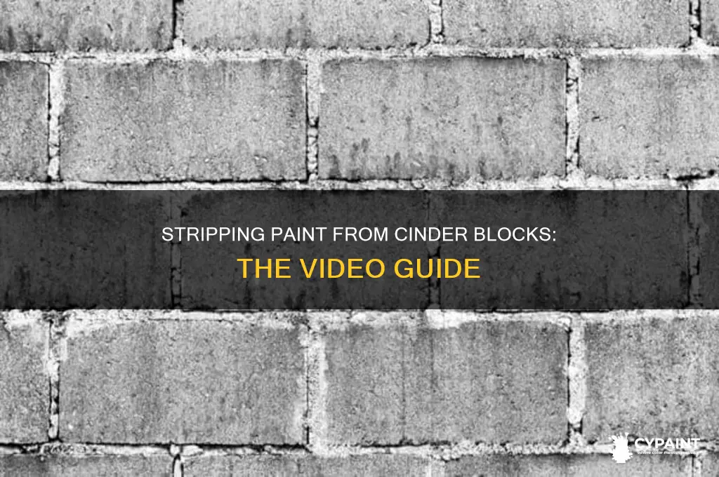 how to revove paint off of cinder blocks vidio
