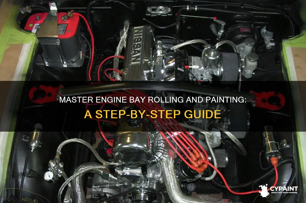 how to roll and paint engin bay