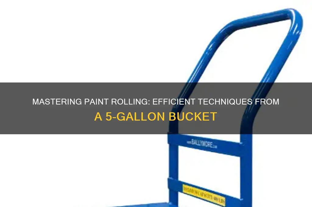 how to roll paint from 5 gallon bucket
