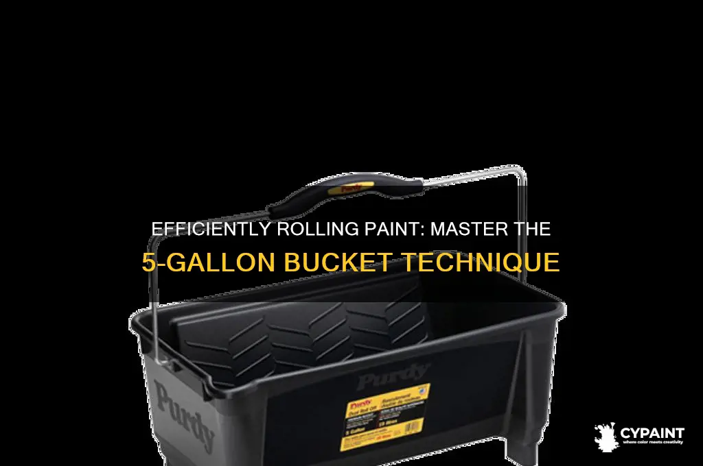 how to roll paint out of a 5 gallon bucket